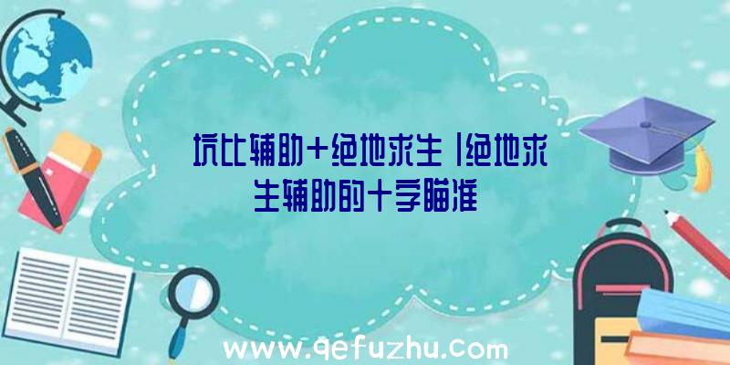 「坑比辅助+绝地求生」|绝地求生辅助的十字瞄准